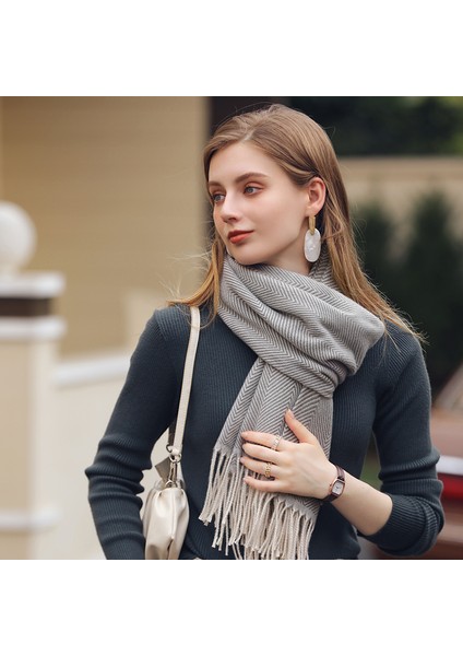 Saf Renk Eşarp Dalga Çizgili Yeni Eşarp Kadın Taze Tatlı Orta Uzun Eşarp (Yurt Dışından) indirimleri