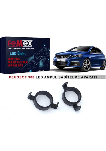 Peugeot 308 Araçlar Için Kısa Far Tutucu LED Ampul Sabitleme Aparatı