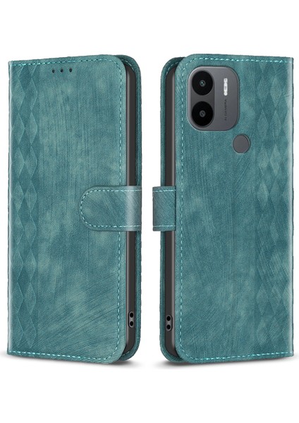 Xiaomi Için Redmi A1/a1+/a2/a2+/poco C50 Cüzdan Kapağı Stand Baskı Desenli Telefon Deri Kılıf Yeşili (Yurt Dışından)