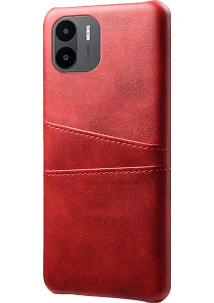 Xiaomi Için Redmi A1 4g/a2 4g Çizgiye Dönüş Anti-Çizelge Telefon Kılıfı Pu Deri Sert Pc Kılıfı Koruyucu Telefon Kapağı Çift Kart Yuvaları-Kırmızı (Yurt Dışından) fiyatları