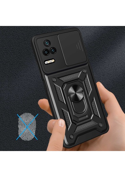 Xiaomi Poco F4 5g/redmi K40S 5g Kickstand Pc+Tpu Hibrid Kapak Slayt Kamera Koruması Telefon Kılıfı (Yurt Dışından) fırsatları