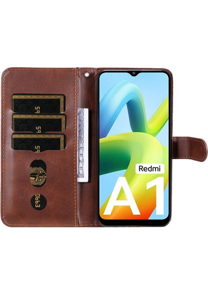 Xiaomi Için Redmi A1 4g/a2 4g Pu Deri Fermuar Cep Stand Telefon Kılıf Buzağı Dokusu Tam Koruma Cüzdan Iç Tpu Kapak-Kahverengi (Yurt Dışından) fiyatları