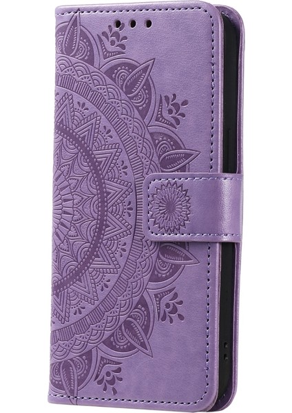 Xiaomi 12T 5g/redmi K50 Ultra 5G/12T Pro 5g Mandala Çiçek Deseni Baskılı Katlanır Stand Pu Deri Kılıf Tpu Iç Kabuk Cüzdan Flip Kapak Strap-Amaçlı (Yurt Dışından) indirimleri
