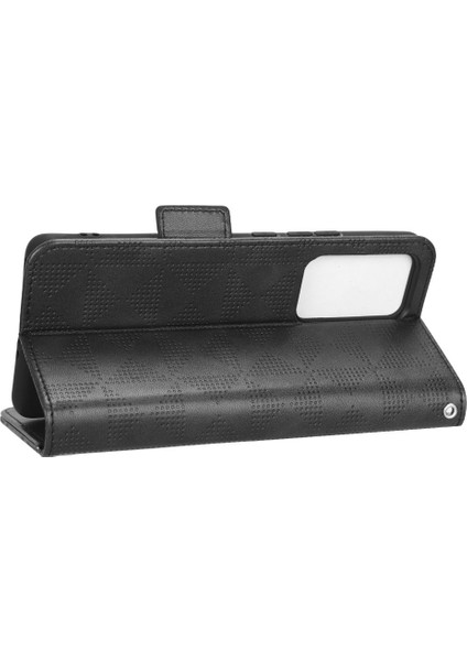 Baskılı Üçgen Desen Stand Stand Cüzdan Kapağı Xiaomi 12 Lite 5g, Pu Deri Tam Koruma Cep Telefonu Kılıf Black (Yurt Dışından) modelleri