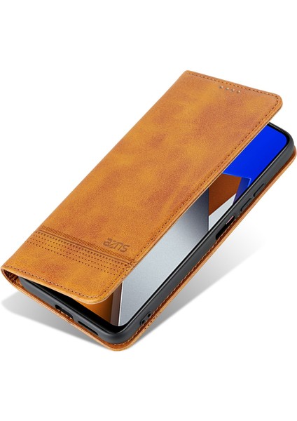 Xiaomi Poco X4 Pro 5g Pu Deri Manyetik Otomatik Kapatma Telefon Kılıfı Tam Koruma Cüzdan Stand Flip Cover-Brown (Yurt Dışından) indirimleri