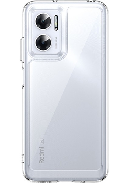 Xiaomi Için Redmi Note 11E/REDMI 10 5g/redmi 10 Prime+ 5g Clear Acrilik Yumuşak Tpu Renkli Çerçeve Arka Kapak Bağımsız Düğmeler Tespiteli (Yurt Dışından)