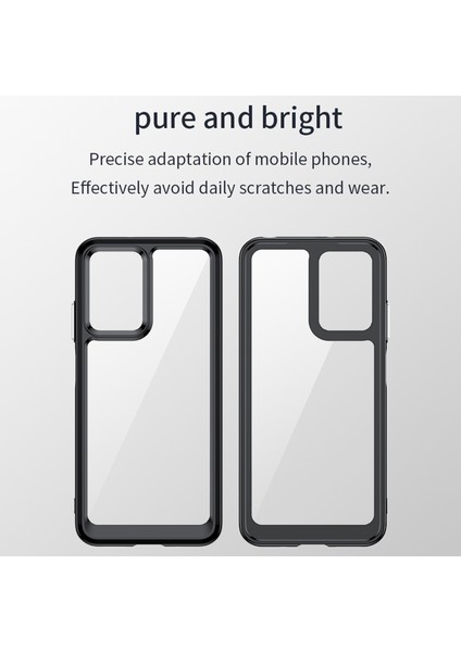 Xiaomi Için Redmi Note 11E/REDMI 10 5g/redmi 10 Prime+ 5g Clear Acrilik Yumuşak Tpu Renkli Çerçeve Arka Kapak Bağımsız Düğmeler Tespiteli (Yurt Dışından) fırsatları