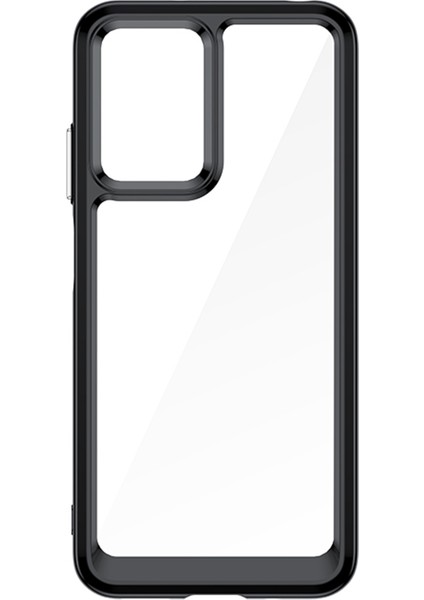 Xiaomi Için Redmi Note 11E/REDMI 10 5g/redmi 10 Prime+ 5g Clear Acrilik Yumuşak Tpu Renkli Çerçeve Arka Kapak Bağımsız Düğmeler Tespit Mavi (Yurt Dışından)