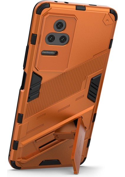 Xiaomi Için Poco F4 5g/redmi K40S 5g Gizli Kickstand Tasarım Sabit Pc+Yumuşak Tpu Hibrid Telefon Kılıfı Kabuk-Organ (Yurt Dışından)