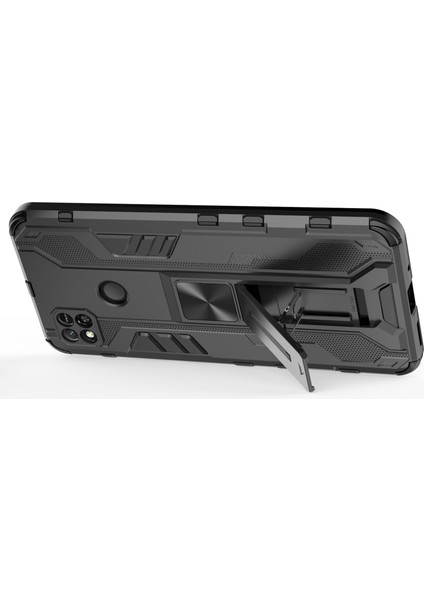 Xiaomi Redmi Için 10A Kickstand Telefon Kasası Sert Pc Yumuşak Tpu Koruma Geri Kapak Black (Yurt Dışından) fırsatları