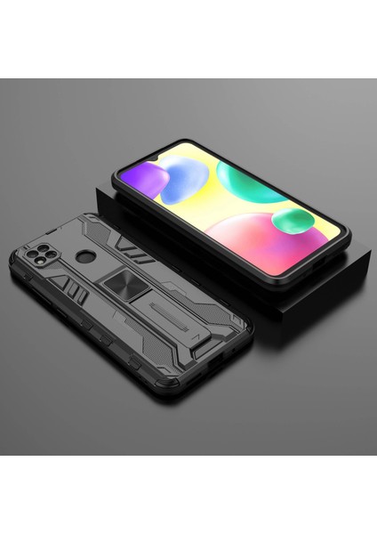 Xiaomi Redmi Için 10A Kickstand Telefon Kasası Sert Pc Yumuşak Tpu Koruma Geri Kapak Black (Yurt Dışından) indirimleri