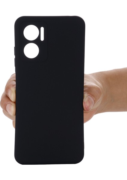 Xiaomi Için Redmi 10 5g/redmi 10 Prime+ 5g/redmi Not 11E 5g Sıvı Silikon Kılıf Yumuşak Mikrofiber Astar Strap-Black ile Anti-Dizli Koruyucu Kabuk (Yurt Dışından) indirimleri