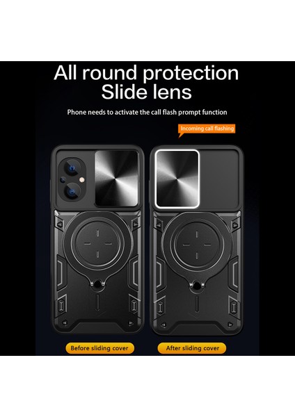 Xiaomi Poco M5 5g Slayt Kamera Koruması Pc+Tpu Telefon Kapak-Morası (Yurt Dışından) fırsatları