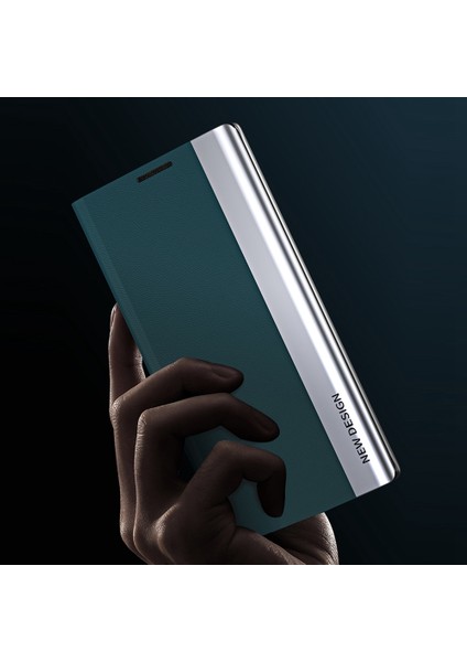 Xiaomi Için Poco M4 Pro 4g Elektrokaplatma Pu Deri Telefon Kılıfı Katlanabilir Stand Yeşili (Yurt Dışından) fiyatları