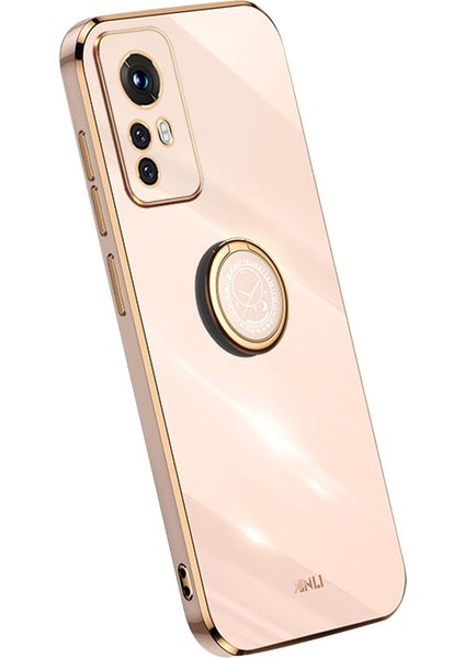Xiaomi 12 Lite 5g Için Xinli Elektrapılaşma Telefon Kılıfı, Kickstand-Pink ile Damla Kanıtı Tpu Kapağı (Yurt Dışından)