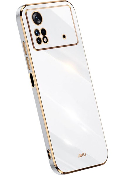 Xiaomi Poco Için Xinli X4 Pro 5g Yumuşak Tpu Telefon Kılıfı, Elektrokaplama Tam Kamera Lens Koruma Kapak-Beyaz (Yurt Dışından)