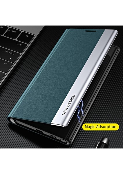 Xiaomi Poco X4 Pro 5g Otomatik Emilim Elektrofüze Pu Deri Kapak Katlanabilir Stand Telefon Kılıfı (Yurt Dışından) fırsatları