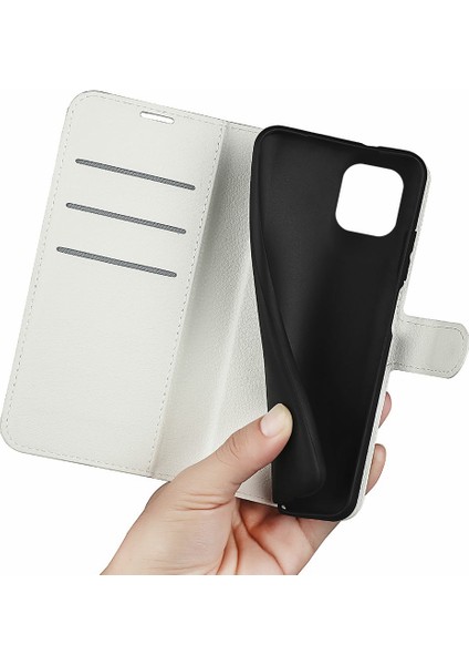 Xiaomi Için Redmi A1 4g/a2 4g Litchi Doku Pu Deri Telefon Tam Koruma Korusu Katlama Stand Cüzdan Flip Kapak-Beyaz (Yurt Dışından) fırsatları