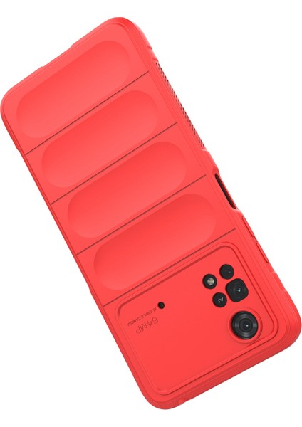 Xiaomi Poco M4 Pro 4g Esnek Tpu Kasası Düşünce Şok Ağırlık Koruyucu Telefon Kapak-Kırmızı (Yurt Dışından) fırsatları