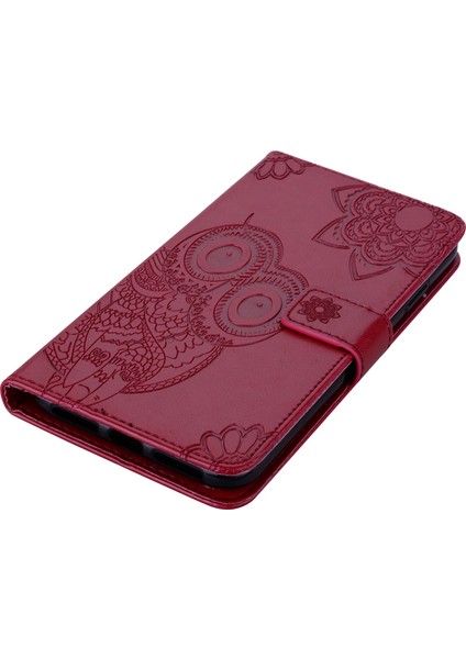 Xiaomi Için Poco F4 5g/redmi K40S 5g Baykuş Çiçek Deseni Baskılı Manyetik Toka Stand Pu Deri Telefon Cüzdan Kapak-Kırmızı (Yurt Dışından) fiyatları