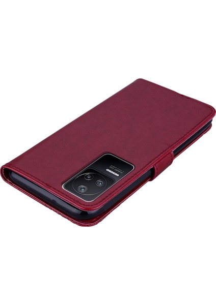 Xiaomi Için Poco F4 5g/redmi K40S 5g Baykuş Çiçek Deseni Baskılı Manyetik Toka Stand Pu Deri Telefon Cüzdan Kapak-Kırmızı (Yurt Dışından) indirimleri