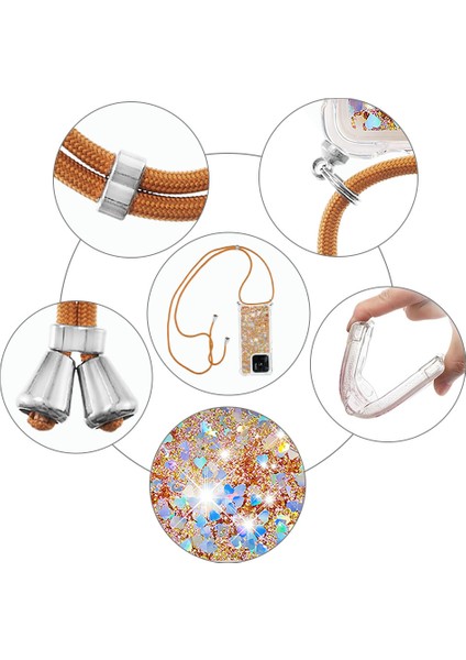 Xiaomi Redmi Için Yb Quicksand 10C Sıvı Glitter Kasa Quicksands Şelale Akan Işıltı Hareketli Tpu Koruyucu Kapak, Kordon-Altın/kalplerle (Yurt Dışından) indirimleri