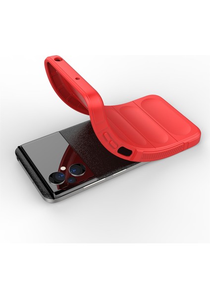 Xiaomi Poco M4 5g/poco M5 4g Çizgiye Karşı Çizgiye Yumuşak Tpu Absorpsiyon Cep Telefonu Koruma Kapak-Kırmızı (Yurt Dışından) modelleri