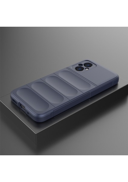 Xiaomi Için Poco M4 5g/poco M5 4g Çizgiye Dönüş Yumuşak Tpu Absorpsiyon Cep Telefonu Koruma Kapak-Dark Mavi (Yurt Dışından)