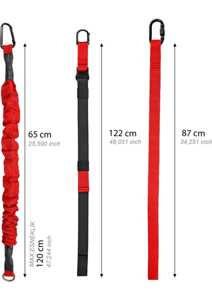 Rebuwo 4d Pro Exerciser Set Yoga Elastik Egzersiz Aleti Tüm Vücut Antrenmanı Egzersiz Aleti