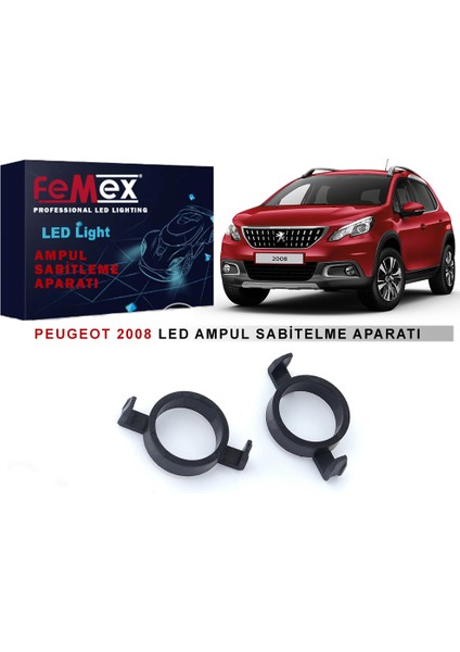 Peugeot 2008 Araçlar Için Kısa Far Tutucu LED Ampul Sabitleme Aparatı