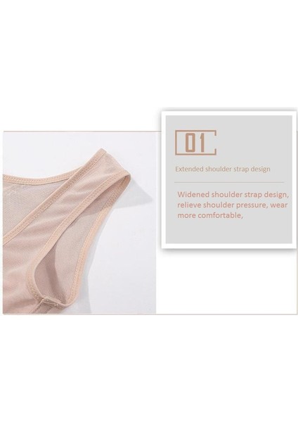 Mesh Shapewear Artı Boyutu Altı Göğüslü Dantel Karın ve Göğüs Desteği (Yurt Dışından) modelleri