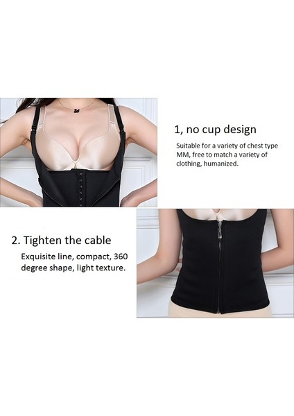 Spor Ayarlanabilir Üç Göğüslü Shapewear Korse (Yurt Dışından) modelleri