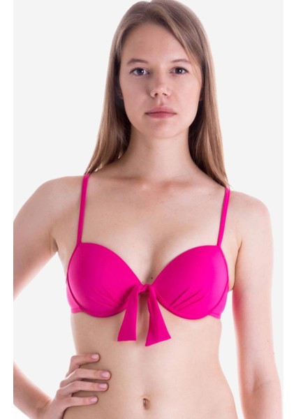 63545 Fuşya Push-up Bikini Üstü