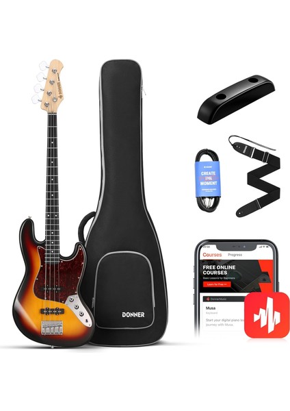 DJB-510D JB-Style Bas Gitar (Sunburst)