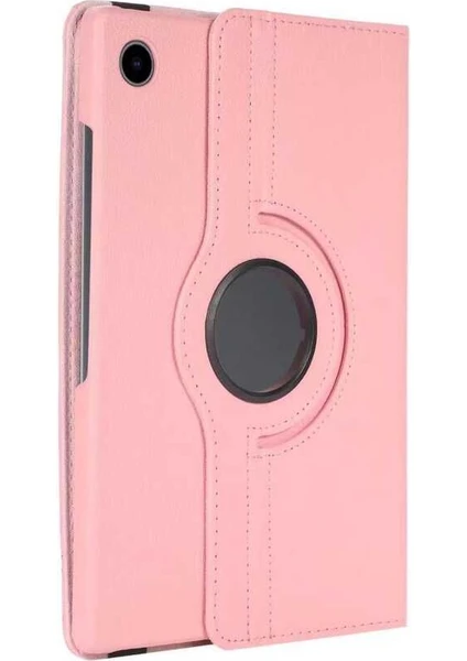 Case Street Casestreet Samsung Galaxy Tab A9+ Plus X210 Kılıf Kapaklı Standlı 360 Dönebilen Koruma Dn1 Açık Pembe