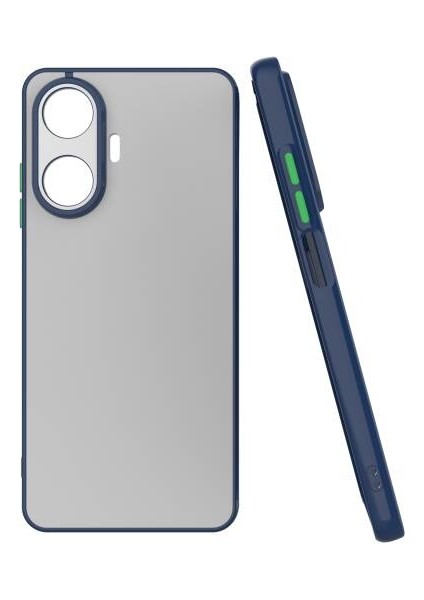 Realme C55 Kılıf Hux Kamera Korumalı Silikon Lacivert