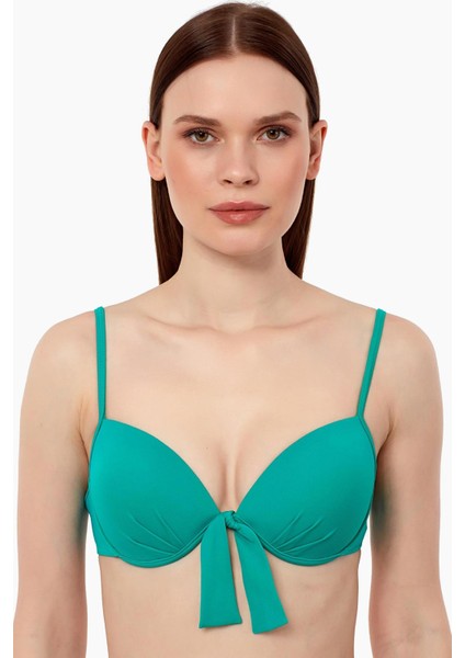 63545 Nil Yeşili Push-up Bikini Üstü