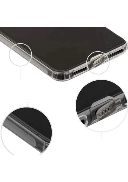 Apple iPhone 14 Pro Max Kılıf Kamera Korumalı Tıpalı Silikon Renksiz