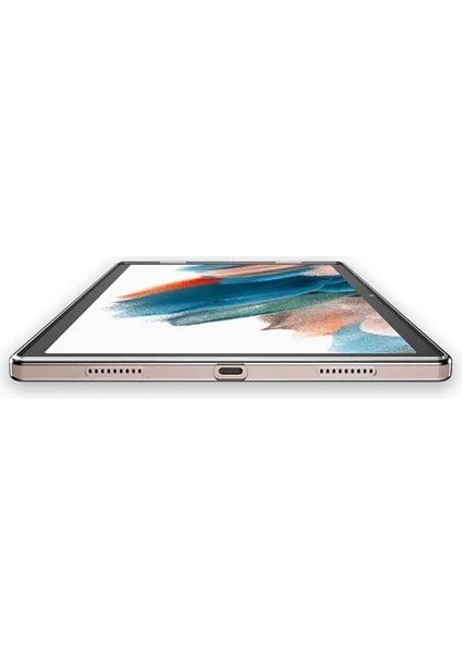 Samsung Galaxy Tab A9 X110 Kılıf Silikon Arkası Buzlu Lüx Koruma S4 Renksiz