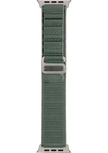 Apple Watch Se 2 2023 40MM Kordon Ayarlanabilir Kumaş HS06 Koyu Yeşil