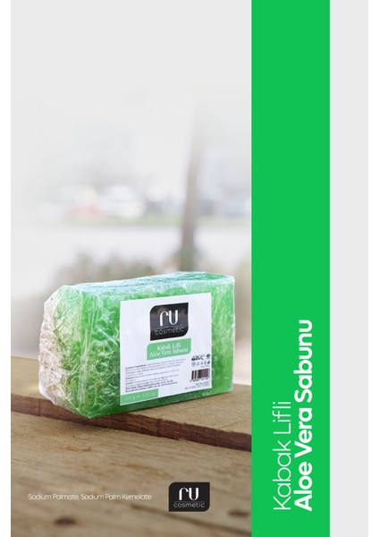 Doğal Kabak Lifli Aloe Vera Sabunu
