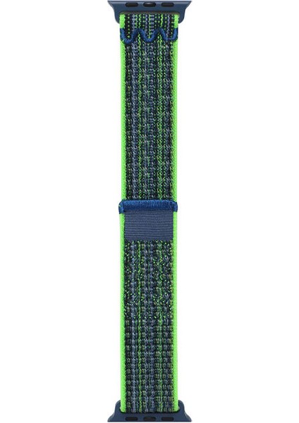 Apple Watch Se 2 2022 44MM Kordon Hasır Strap Kayış KRD91 Yeşil