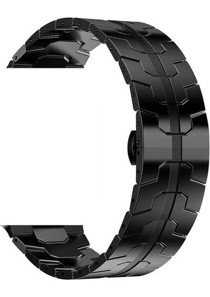 Apple Watch Se 2 2023 44MM Kordon Titanium Alaşımlı Metal Krd 63 Siyah