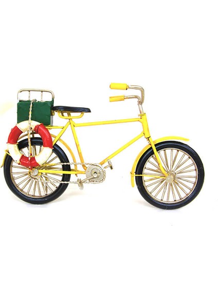 Dekoratif Metal Bisiklet Çantalı