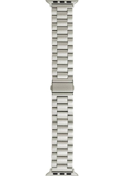 Apple Watch Ultra 2 Kordon Mat Titanyum Görünümlü Metal KRD93 Gri