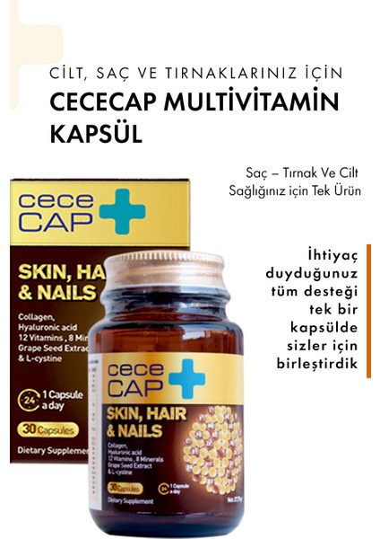 Cap Skın Naıls (Deri Saç ve Tırnak) 30 Kapsül fırsatları