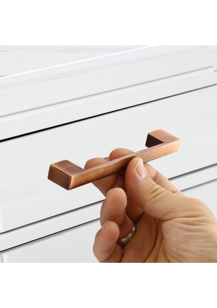 Mutfak Kulpu Çekmece Dolap Kapak Kulbu Metal Kulp Mobilya Dolabı Kulpları 128 mm Anik Bakır fiyatları