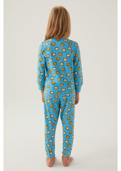 Açık Mavi Kız Çocuk Pijama Takımı indirimleri