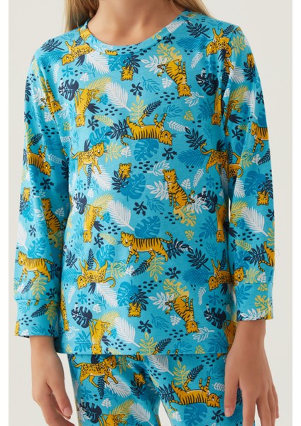 Turkuaz Kız Çocuk Pijama Takımı fırsatları