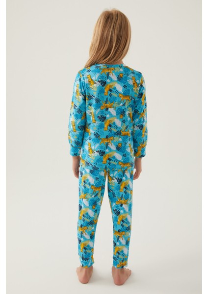 Turkuaz Kız Çocuk Pijama Takımı indirimleri